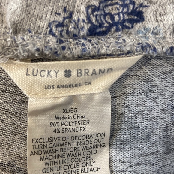 Lucky Brand Pull on Floral Straight leg Pants Comfortable Soft Cozy Women’s XL - Picture 11 of 11